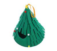 Milisten Christmas Tree Cozy Felt Hideout for Small Animals Washable Guinea Pig Bed Soft Shelter for Hamsters and and Spacious Design for Comfort