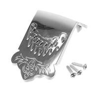 Milisten Chrome Mandolin Tailpiece 8 String Metal Replacement Bridge Screws for Traditional Mandolin Accessories