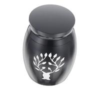 Milisten Cinerary Casket Stainless Steel Pet Ash Storage Urn for Dog Cat Remains Commemorative Keepsake Jar Lightweight Portable Memorial Case for Pet Ashes