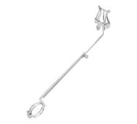 Milisten Clarinet Music Score Clip Adjustable Lyre Holder for Flute Trumpet Portable Marching Stand for Visibility Lightweight Design Silver Finish