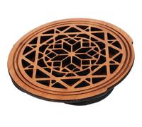 Milisten Classic Reducer Accessory Sound Muter Halt Covers for Part A Replacement Soundhole Screeching Hole Protector Sponge Cover Practical Brown Wood Acoustic Wooden Block Light Buffer