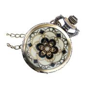 Milisten Classic Retro Pocket Watch with Chain Lightweight Quartz Timepiece for Men and Women Portable Vintage Style Gift for Christmas Birthday Year Thanksgiving