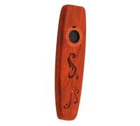 Milisten Classic Wooden Kazoo Solid Wood Musical Instrument Sturdy Innovative Design Coffee Colour Suitable for Music Accompaniment and Solo Performances