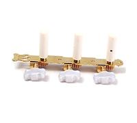 Milisten Classical Guitar Tuning Keys Set 3-peg Gold Machine Heads Acoustic String Tuner Pegs for Guitar Assembly and Replacement
