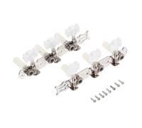Milisten Classical Guitar Tuning Pegs Vintage Style Open Gear Machine Heads for Acoustic and Folk Guitars Durable Silver Knobs