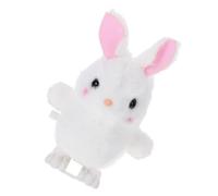 Milisten Clockwork Wind-up Bunny Realistic Plush Animal Plaything for Cute Cartoon Walking Rabbit for Indoor Outdoor Fun and Learning Cause Effect