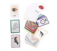 Milisten Cognitive Flash Cards for Toddlers 108PCS Colorful Visual Learning Cards Educational Sight Words for Early Childhood Development Suitable for Home Learning Activities