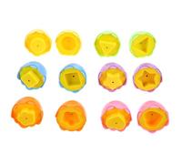 Milisten Colorful Matching Eggs for Imitation Shape Matched Puzzle Eggs Educational Sensory for Fine Motor Skills Development Easter and Holiday Activity Safe Handheld Play