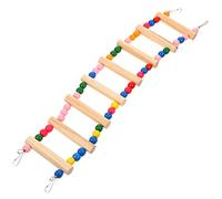 Milisten Colorful Parakeet Step Ladder for Birds Safe Premium Wood Climbing Ladder for Budgies and Parrots Stimulates Motor Skills and Mental Activity Durable Bird Climbing