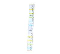 Milisten Colorful Wave Height Measurement Ruler Growth Chart with Pine Wood Frame Hanging Wall Decal for Nursery and Teens Decor Environmental Safe Canvas and Wood Material