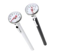 Milisten Cooking Thermometer Set Stainless Steel and Plastic Material Easy to Clean Kitchen Utensils 2pcs with Long Probe Design for Coffee and Beverages for Steaming Milk and Hot Liquid