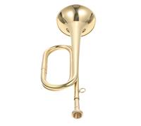 Milisten Copper Bugle Horn Beginner Trumpet with Beautiful Natural Sounds Lightweight Copper Trumpet for School Band and Orchestra Practice