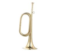 Milisten Copper Bugle Trumpet for Military Orchestra, Lightweight Beginner Music Instrument with Beautiful and Natural Sounds, for School Band and Cavalry Use