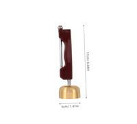 Milisten Copper Handheld Prayer Bell with Automatic Extendable Handle Traditional Chinese Ritual Supply for Temples Home Altars and Outdoor Spiritual Cleansing Crisp Sound