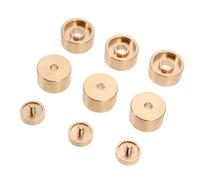 Milisten Copper Press Covers Trumpet Button Buckles Musical Instrument Accessory Simple Design Beautiful Appearance Not Easy to Fade Not Easy to Deform for Brass Band Performance