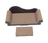 Milisten Corrugated Paper Cat Scratcher Couch Kitten Scratching Board Sofa Shaped Lounge Bed for Indoor Cats Protecting Furniture and Enhancing Claw Health