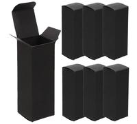 Milisten Cosmetic Wrap Box with Portable Design Black and Enough Storage Space Lipstick 50pcs Paperboard Packaging Boxes for Different Places