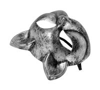 Milisten Cosplay Unique Half Face Mask for Halloween Masquerade Comfortable Eye Catching Design for Cat Cosplay Costumes Decorations Vintage Face Mask