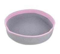 Milisten Cotton Rope Cat Bed Basket Stylish Insulated Woven Pet House for Small Dogs Cats Warm Indoor Sleeping Mat Scratch Pad Adorable Design for All Seasons