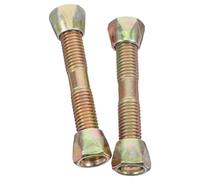 Milisten Cradle Chair Screws with Spring Swing Hooks 2-Pack 2.8X0.5X0.5 Inch Hanging Basket Clips for Indoor Outdoor Use Easy Installation