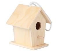 Milisten Creative Decorative Bird's Nest Kit Diy Handmade Miniature Wooden Birdhouse Twine for Home Gardening Decoration and Craft Projects