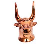 Milisten Creative Ox Head Shaped Guitar Hanger Wall Mount Iron Abs Ukulele Hook Stable String Instrument Holder for Electric Guitar Violin Bass Space Saving Musical Rack