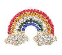 Milisten Creative Rainbow Alloy Brooch Pin for Women, Stylish Clothing Accessory with Comfortable Wear, Rainbow Decoration for Dresses and Jackets