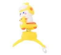 Milisten Cute Handlebar Decoration for Bikes and Scooters Swinging Vinyl Ornament with Strap Whimsical Design for Car and Bicycle Interiors Durable and Flexible Adds Cuteness to Your Ride