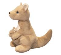 Milisten Cute Kangaroo Plush Realistic Mother and Stuffed Animal Soft Plush Doll for Play and Decoration Friends Family