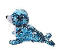 Milisten Cute Reversible Sequins Plush Sea Lion Stuffed for Soft Ocean Animal Snuggly Comfort for Playtime Sleep Mermaid Theme