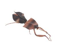 Milisten Dead Leaf Praying Mantis Model Hand-Painted Plastic Insect Figurine Realistic Mantis Statue Nature Exploration Science for Home Decoration