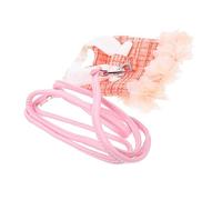 Milisten Decorative Rabbit Dress with Orange Bunny Harness and Leash for Small Pets Soft Cotton Bunny Vest Costume for Dwarf and Lop Rabbits Comfortable and Washable Pet Outfit for Daily