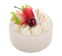 Milisten Delicious Lifelike Cake Model for Display and Photography Cherry Birthday Cake Prop for Decor Visual Appeal for Parties and Marketing