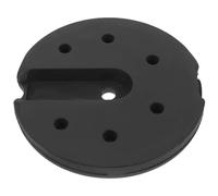 Milisten Desk Lamp Base Iron Heavy-Duty 16.1 X 16.1 CM Rounded Chassis for Stable Placement on Bedroom Floor or Office Desk with Counterweight Block