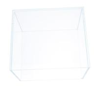 Milisten Desktop Mini Betta Fish Tank Transparent Glass Aquarium Space Saving Design for Home Office Habitat for Betta Fish Elegant Modern