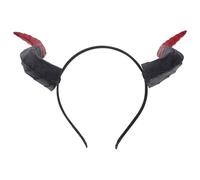 Milisten Detachable Bull Horns Headband Halloween Headdress for Men Women Elastic Comfortable Fit Removable Horns for Easy Storage Versatile Animal Costume Accessory for Halloween Carnival