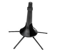 Milisten Detachable Clarinet Stand Metal Bracket with 5-foot Base and Cotton Support, Small Black Portable Musical Instrument Display Holder for Clarinet, Oboe, and Trumpet Storage