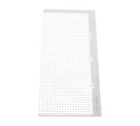 Milisten Diamond Art Stainless Steel Ruler with 1020 Blank Grids for DIY Rhinestone Painting Tools, round Drill Craft Accessories, Non-stick Dotting Drawing Guide for Mosaic Crafts