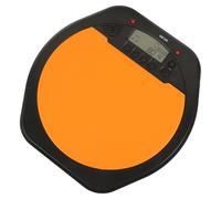 Milisten Digital Electronic Drum Simulation Pad Tap Tempo Measurement Lcd Display with, Orange Abs Silicone Drum Metronome Pad and for Music Practice and Drummer Training