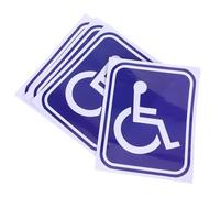 Milisten Disabled Wheelchair Symbol Stickers 4Pcs Self-Adhesive Disability Decals for Auto and Home Windows Wheelchair Access Identification for Disabled Users