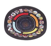 Milisten Divination Rubber Mat for Tarot Cards Lightweight Tablecloth Skin Friendly Prop for Easy Storage for Tarot Reading Dowsing Rituals