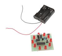 Milisten DIY Lucky Wheel Lamp Kit for Educational Electrical Circuit Experiment Science with LED Flowing Light Model Battery Powered Learning for Family and Classroom Use