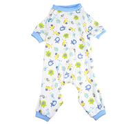 Milisten Dog Pajamas Warm Cotton Pet Costume for Puppies Soft and Durable Winter Apparel Blue for Daily Wear and Comfort