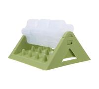 Milisten Dog Slow Feeder Bowl with Rotatable Snack Dispenser, Interactive Puzzle for Brain Stimulation and Mental Enrichment, Green Slow Feeding for Puppies and Adult Dogs