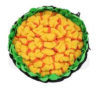 Milisten Dog Slow Feeding Mat Foraging Snuffle Pad Chew-Resistant PET Sniffing Mat for Puppy Kitten Prevents Digestive Problems Random Colour Polar Fleece