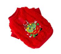 Milisten Dog Sweater for Year Dragon Cozy and Warm Pet Clothes for Puppies Bright Color Design for Cold Weather and Festive Occasions