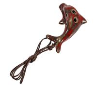 Milisten Dolphin Shaped Ocarina for Beginners Practice 6-Hole Ceramic Musical Instrument, Lovely Dolphin Tale Sound, Present for Children