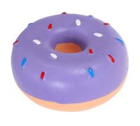 Milisten Donut-shaped Talking Toy for Small Medium Large Dogs Flexible Latex Chew Ring Squeaky Interactive Toy for Puppy Teething Tough Design for Dogs Teeth Grinding