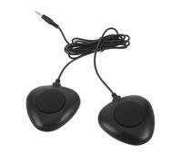 Milisten Double Bass Drum Pedal Electronic Silent Kick Pedal with 3.5Mm Jack for Studio Practice and Lessons