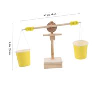 Milisten Double Pan DIY Balance Scale for Stem Physics Experiment Nestable Pan Scale Educational Tool for Classroom Learning and Science Activities Promotes Critical Thinking and Problem